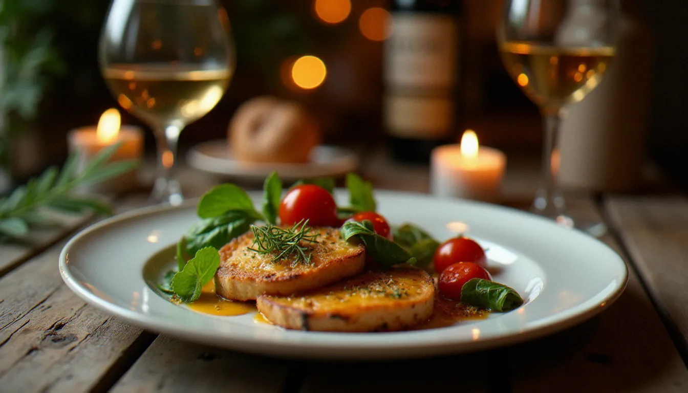 Une assiette généreuse de cuisine du terroir nordiste dressée avec soin à La Fabrique Bistrot, mettant en valeur les produits locaux de saison dans l'ambiance intime d'un dîner dans un restaurant comment ça va lillois
